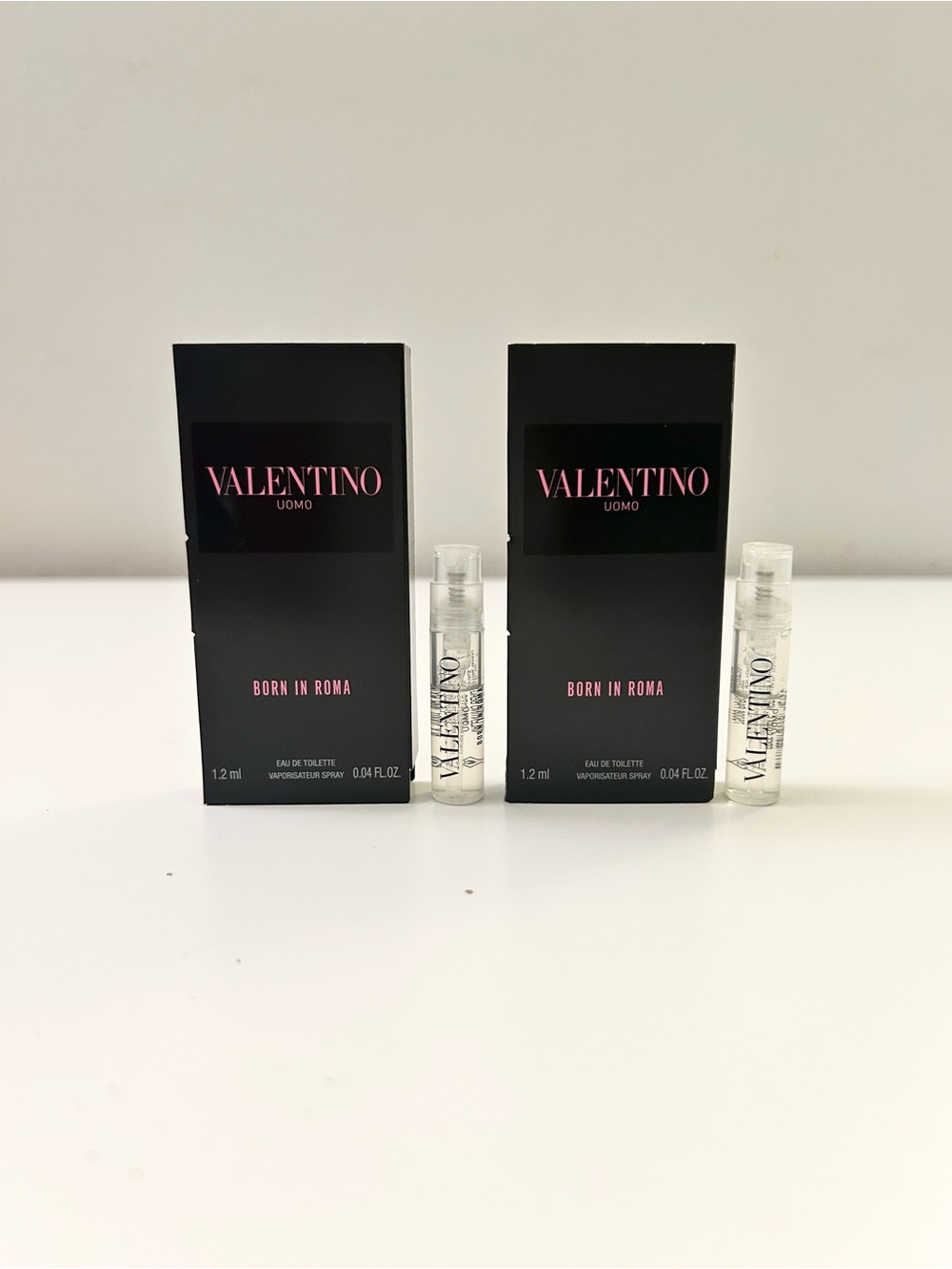 🌸VALENTINO Born in Roma Uomo EDT Vial Spray Sample 1.2 mL x 2